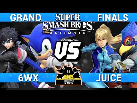 Smash Ultimate Tournament Grand Finals - 6WX (Sonic / Joker) vs Juice (ZSS / Falco) - CNB 198