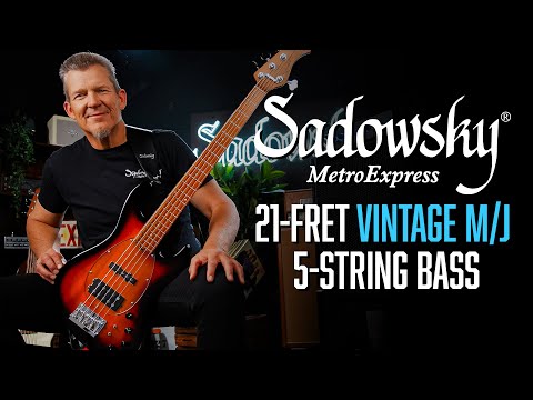 Sadowsky MetroExpress 21-Fret Vintage M/J Bass, Morado Fingerboard, 5-String - Solid Olympic White High Polish image 11