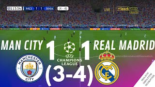 Last Minutes • Man City 1-1 Real Madrid | Penalty Shootout • Man City 3-4 Real Madrid |VG Simulation