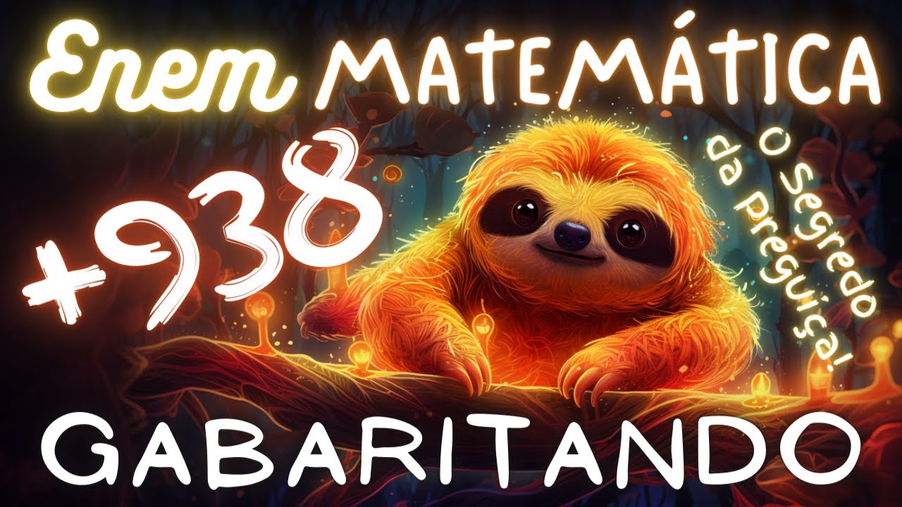 Preguiça te torna um deus do ENEM Matemática