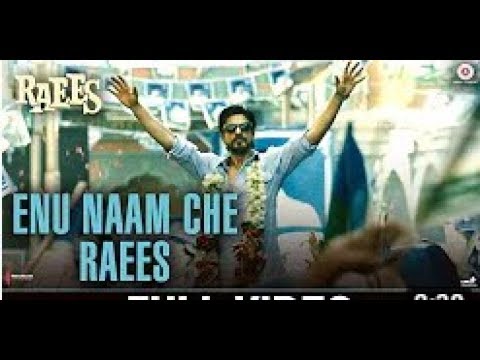Enu Naam Che Raees  | Raees | Shah Rukh Khan & Mahira Khan |Ram Sampath & Tarannum Malik