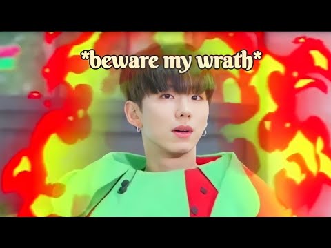 Kihyun being an angry hamster for 4 minutes straight