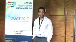 Dr. Gautam Srivastava at CGAT Conference 2017 by GSTF Singapore