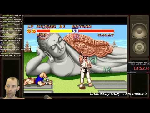 World Record : Street Fighter II : Ryu, Hardest. 15:45