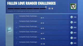 new dark love ranger skin in fortnite dark cupid challenges - fortnite fallen love ranger challenges