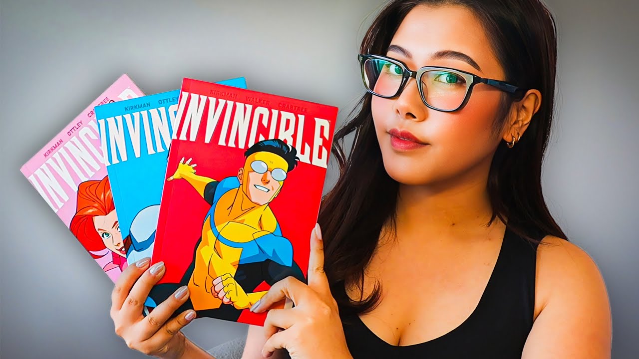 ASMR 📖 Reading INVINCIBLE Comics 💥 Soft Whispers & Paper Tracing For Sleep 💤