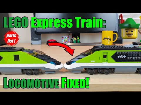LEGO Express Passenger Train - Locomotive Fixed! MOC 60337 🚄🚃🚃🏹