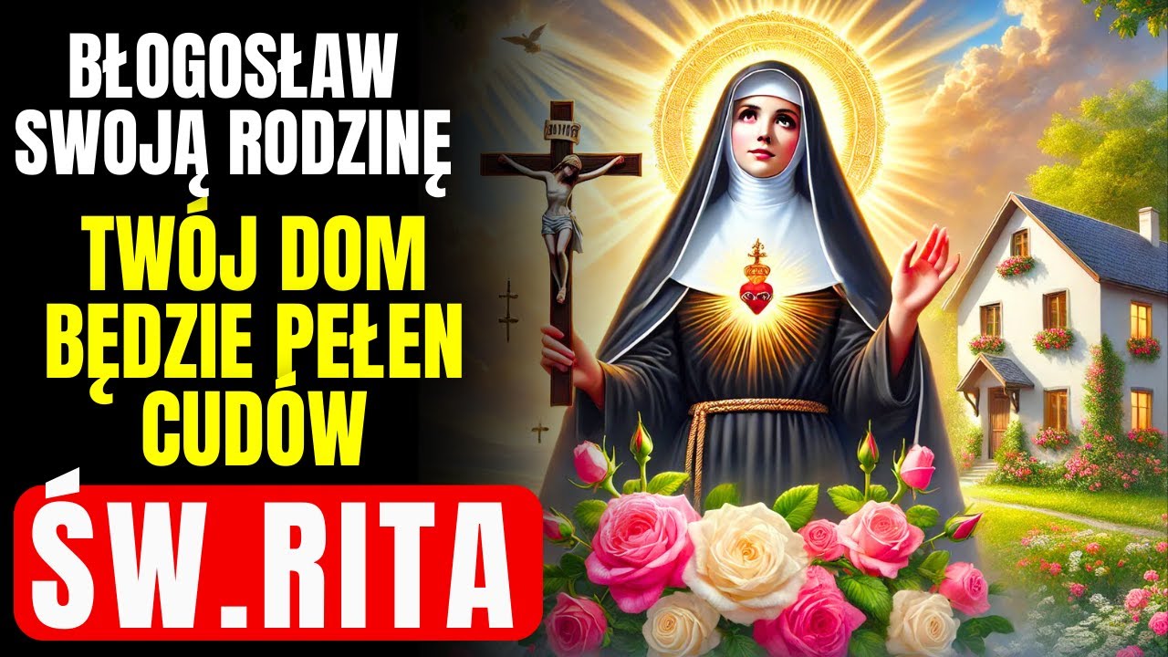 TWÓJ DOM BĘDZIE PEŁEN CUDÓW: MODLITWA DO ŚWIĘTEJ RITA O BŁOGOSŁAWIEŃSTWO DLA RODZINY