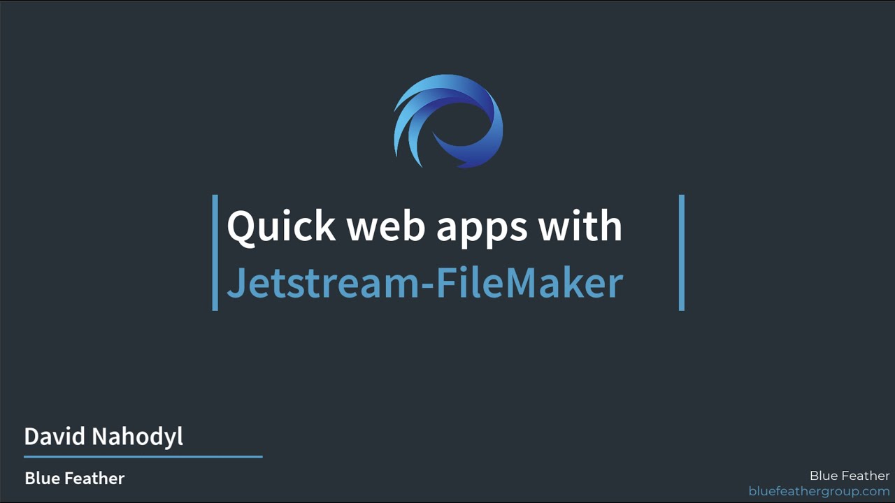 FileMaker web apps in minutes with Jetstream FileMaker