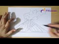 How to Draw Volcano Eruption