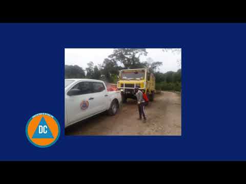 Intenso trabajo de Defensa Civil para combatir el incendio forestal en Orán