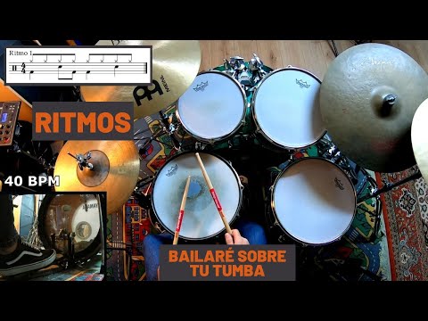 RITMOS de BAILARÉ SOBRE TU TUMBA en BATERÍA – Siniestro Total (9 Ritmos Fáciles)