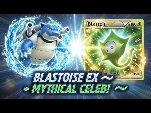 BLASTOISE EX 💦 HP 180 + MYTHICAL CELEBI PULL 🌿 Unbelievable Pack Luck | Pokémon TCG Opening #pokemon