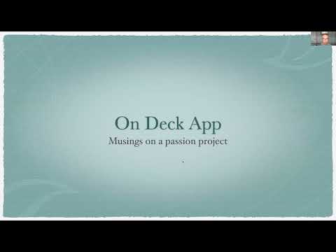 Lessons learnt from a Passion Project