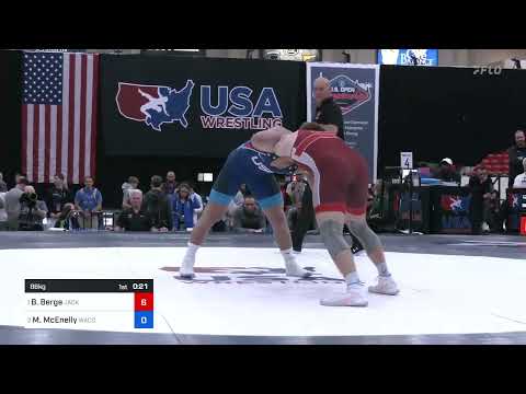 86 Kg Final - Bennett Berge, Jackrabbit Wrestling Club Vs Max McEnelly, Waconia Wrestling Club 107