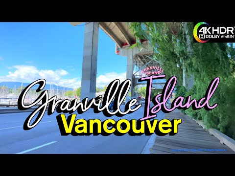 Vancouver Granville Island Spring Walk 🇨🇦 BC, Canada, Virtual walk around, Travel, 4K HDR 60fps