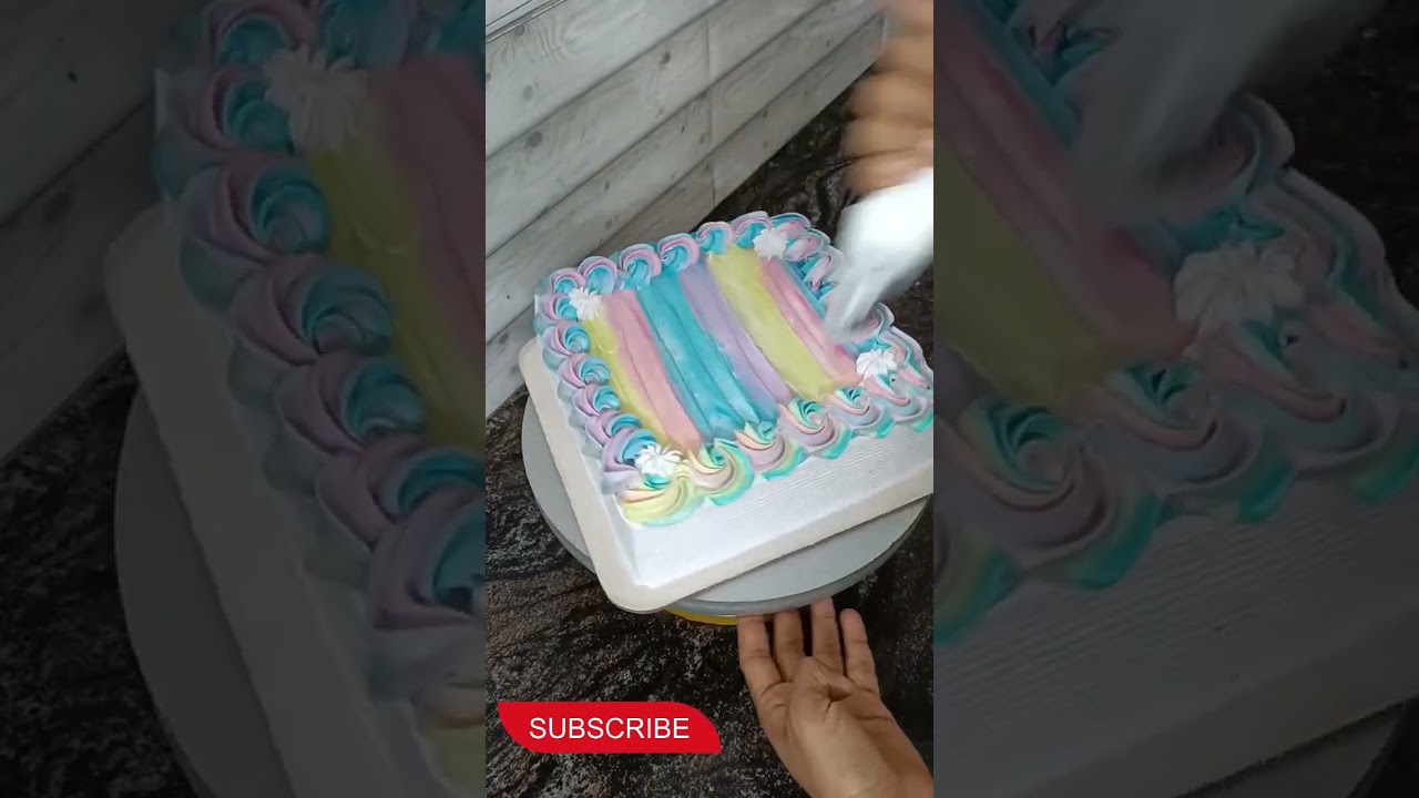 Teachers day cake#black forest #simple#multicolour