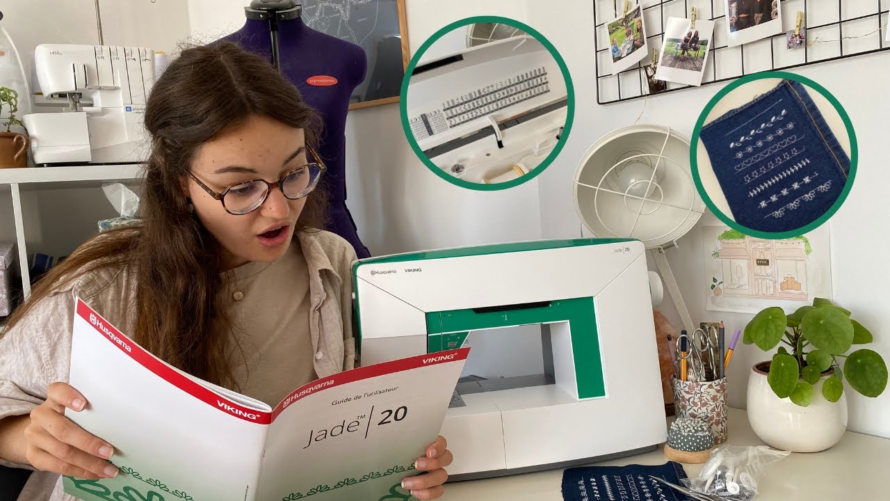 Unboxing Jade 20 - machine à coudre électronique Husqvarna Viking / Leah Sewing