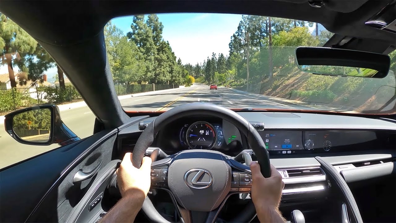2021 Lexus LC 500h Hybrid Coupe POV Test Drive (3D Audio ...