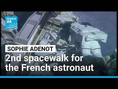 French astronaut Adenot takes part in second spacewalk