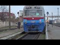 Венгерский дизель-поезд Д1 в центре Украины. Черкассы. Дамба через Днепр. Положил камеру под поезд.