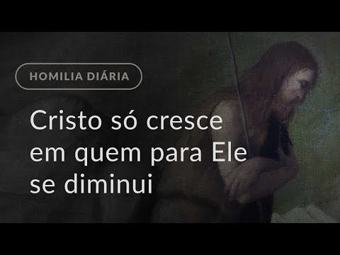 Cristo só cresce em quem para Ele se diminui (Homilia.1344: Segunda-feira da 3.ª Semana do Advento)