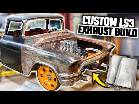 1957 LS Swapped Stepside Custom Stainless Exhaust Build! - Roadstershop Chassis GMC Truck Ep. 6