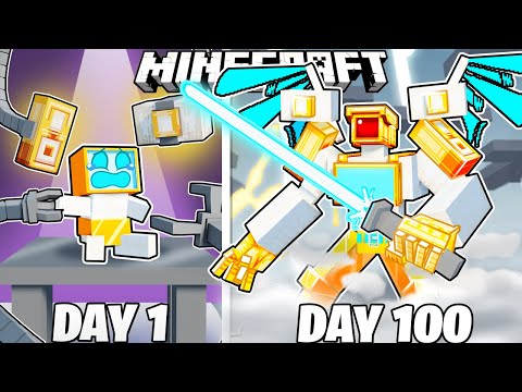 I Survived 100 Days as the GOD TITAN in Minecraft!