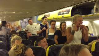 GROUP OF GIRLS GET KICKED OUT AND ARRESTED ON RYANAIR FLIGHT (INSANE)