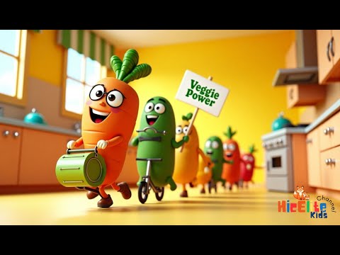 Vegetables song | Veggie song | Vegetable Parade  🥕🌽 | Learn Vegetables with Fun Music for Kids!