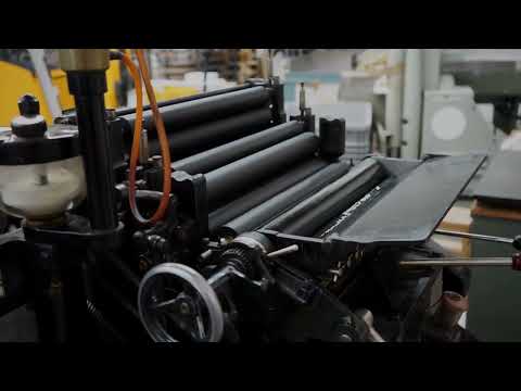 Original Heidelberg Tiegel - Einfärben der Maschine - Traditioneller Buchdruck