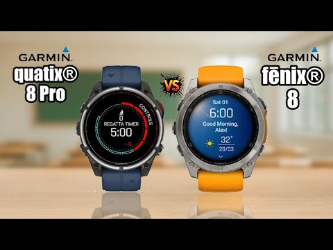 GARMIN Quatix® 8 Pro Vs Garmin fēnix® 8 Fully Specs Compare