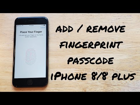 Add and remove fingerprint lock iPhone 8 / 8 plus