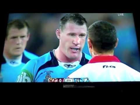 Paul gallen punches nate miles
