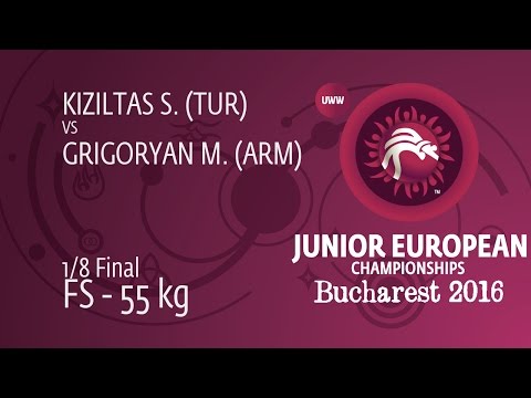1/8 FS - 55 kg: M. GRIGORYAN (ARM) df. S. KIZILTAS (TUR), 11-7
