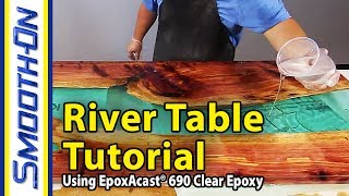 How To Make a River Table Using Clear Epoxy Casting Resin and Reclaimed Cedar Wood