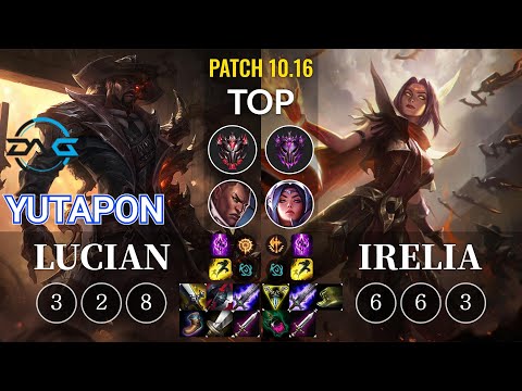 DFM Yutapon Lucian vs Irelia Top - KR Patch 10.16