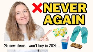 25 Things I Will NOT BUY In 2026 (minimalism, simple living)
