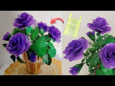 Hanya Dari Kresek, Menjadi Bunga Mawar Yang Cantik