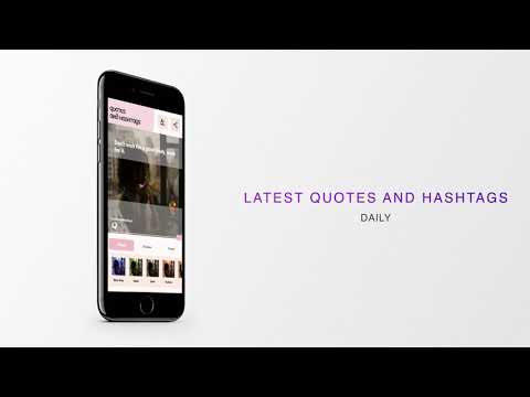 Quotes And Hashtags - App Promo (Get latest quotes and hashtags for your Instagram and Facebook A/C)