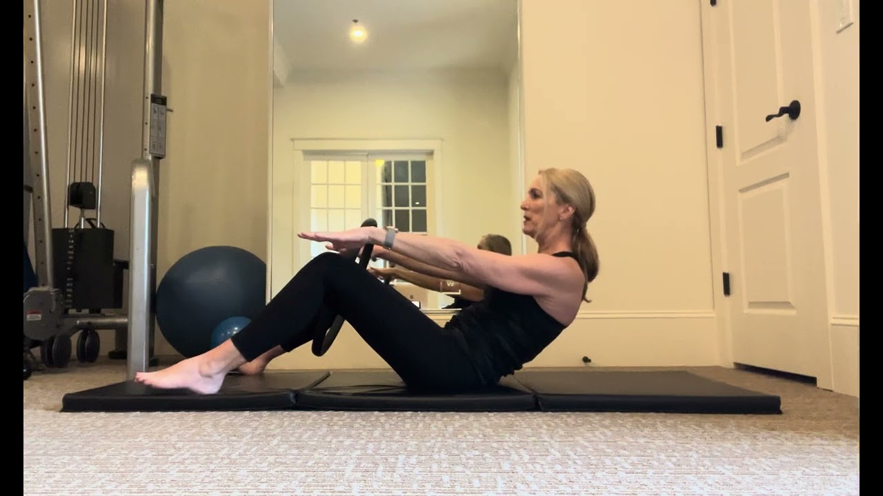 Half Roll Back with Pilates Ring