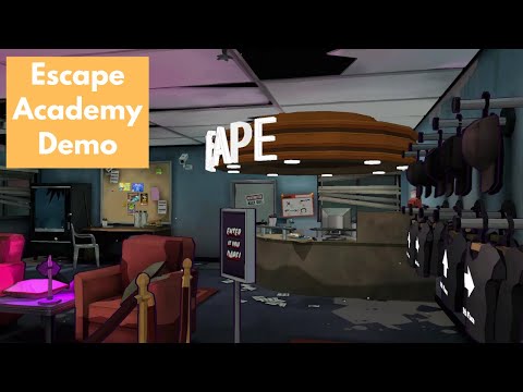 Escape Academy demo - escape room puzzling and visual novel