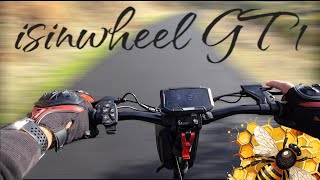 isinwheel GT1 electric scooter - river trail ride.