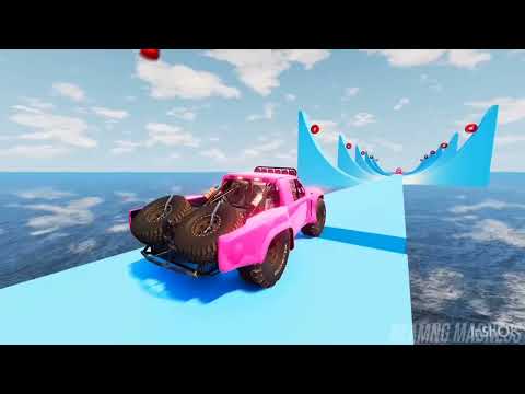 Ultimate Car Wipeout Challenge 3 Video - BeamNG.drive Every All Car Fall / Without