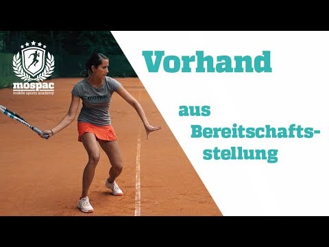 Tennis Vorhand - 3. Aus Bereitschaftsstellung
