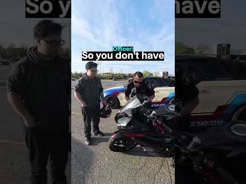 Cop Absolutely COOKS Biker With No Plate!