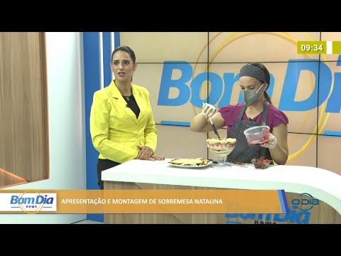 Doceira apresenta e faz montagem de sobremesa natalina 22 11 2021