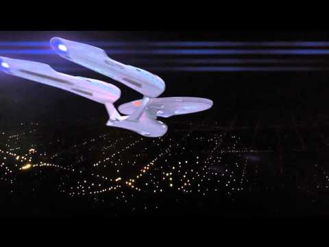 The Enterprise Warps Away