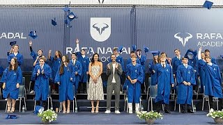 Nadal e Ivanovic defienden la importancia del esfuerzo en la graduación de la Rafa Nadal Academy