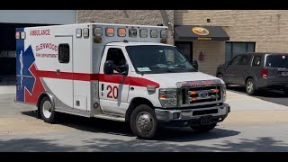 Glenwood Fire Dept IL Ambulance 20 Responding